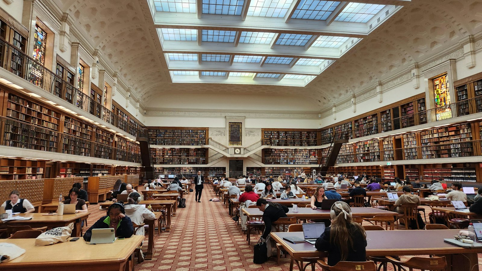 A large public library reading room