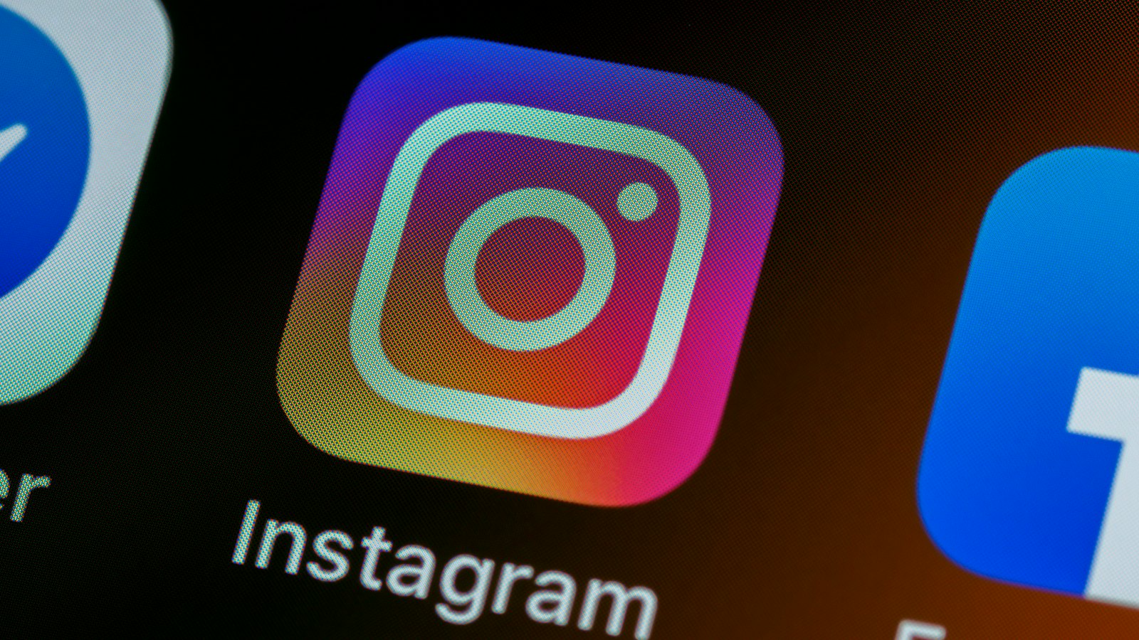 The Instagram app icon on a phone screen